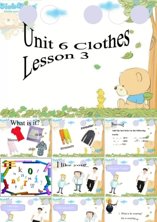 人教（新起点）一年级下册 Unit 6 Clothes Lesson3 课件 2.ppt