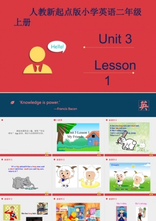 人教（新起点）英语二年级上册 Unit3 lesson1《My Friends》课件.ppt