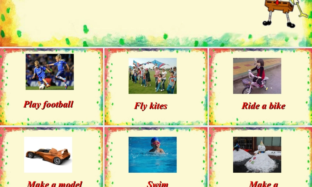 人教（新起点）英语二年级下册 Unit 1 Playtime Lesson 1 课件3.ppt