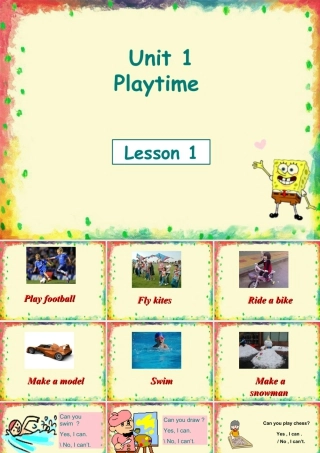 人教（新起点）英语二年级下册 Unit 1 Playtime Lesson 1 课件3.ppt