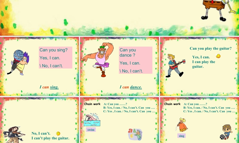 人教（新起点）英语二年级下册 Unit 1 Playtime Lesson 2 课件3.ppt