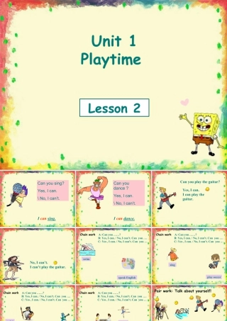 人教（新起点）英语二年级下册 Unit 1 Playtime Lesson 2 课件3.ppt