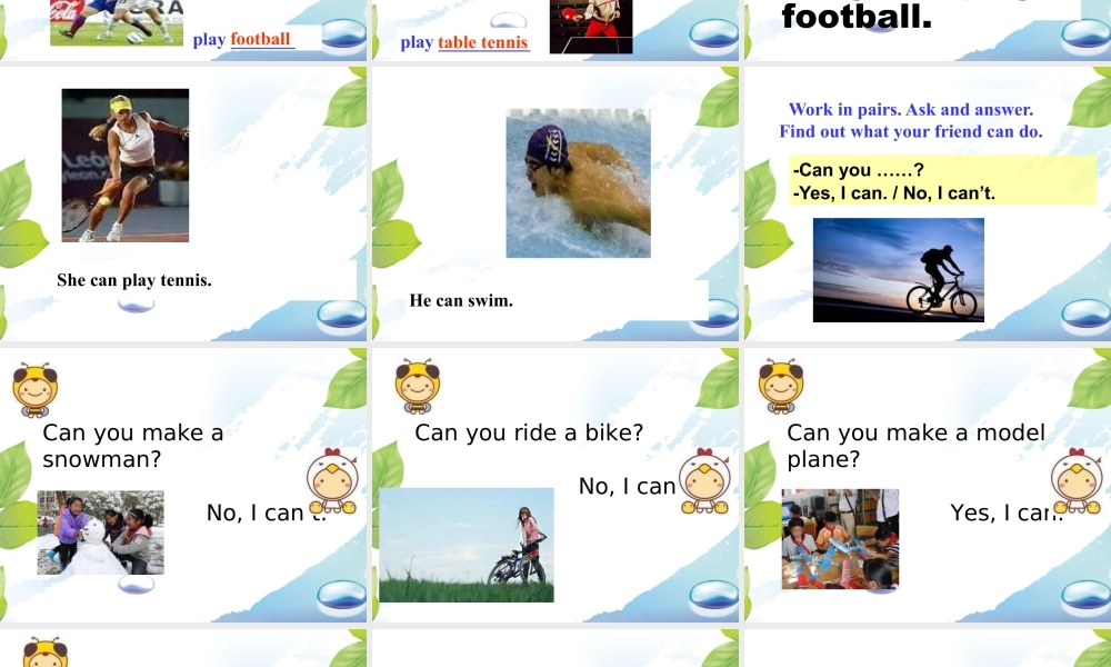 人教（新起点）英语二年级下册 Unit 1 Playtime Lesson 3 课件 1.ppt