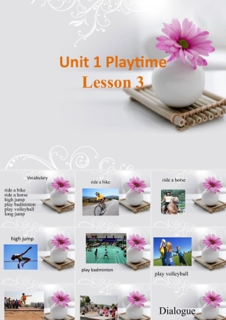 人教（新起点）英语二年级下册 Unit 1 Playtime Lesson 3 课件 2.ppt
