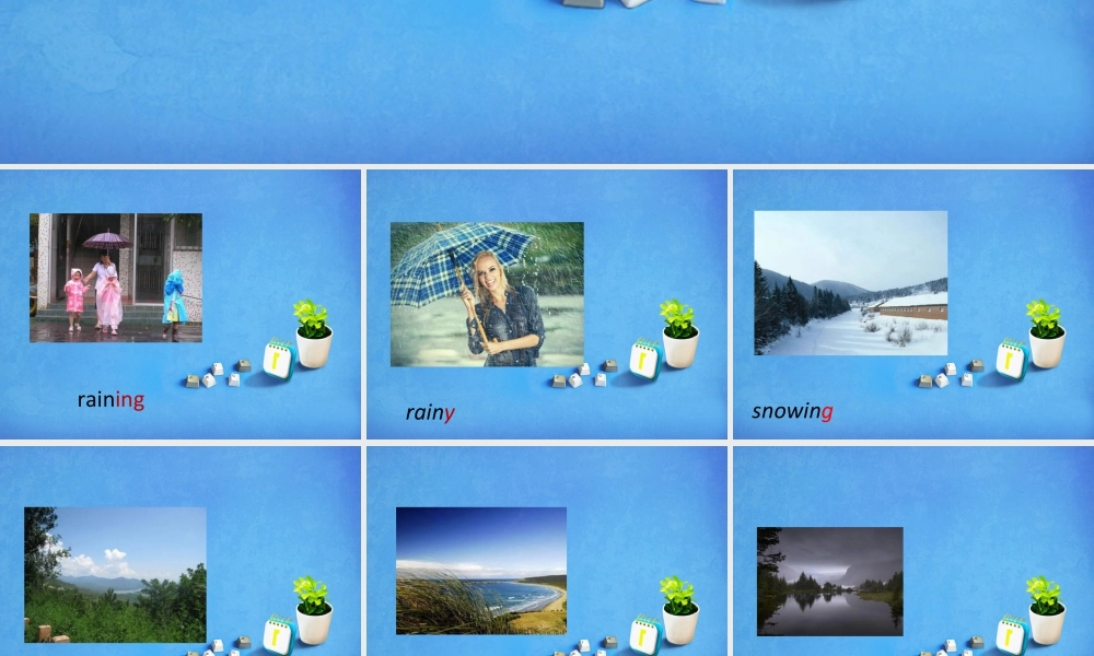人教（新起点）英语二年级下册 Unit 2 Weather Lesson 1 课件 1.ppt