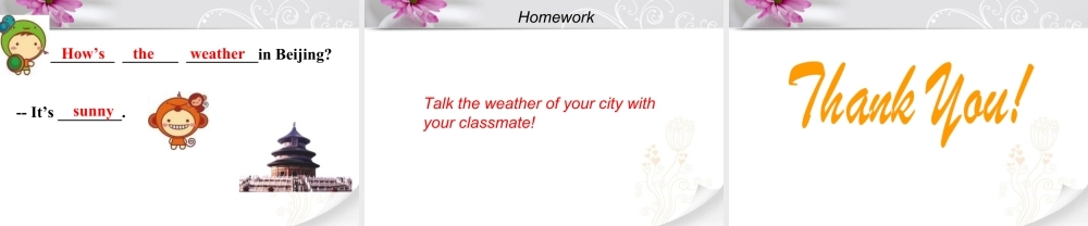 人教（新起点）英语二年级下册 Unit 2 Weather Lesson 2 课件 2.ppt