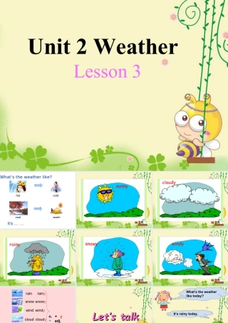 人教（新起点）英语二年级下册 Unit 2 Weather Lesson 3 课件 2.ppt