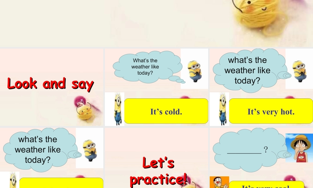 人教（新起点）英语二年级下册 Unit 2 Weather Lesson 3 课件3.ppt