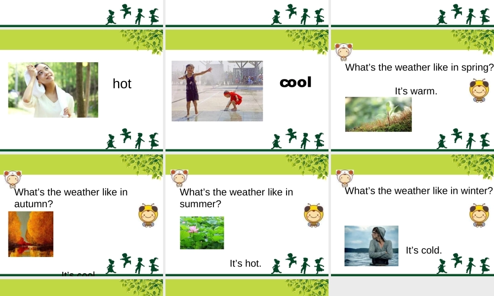 人教（新起点）英语二年级下册 Unit 3 Seasons Lesson 1 课件 1.ppt