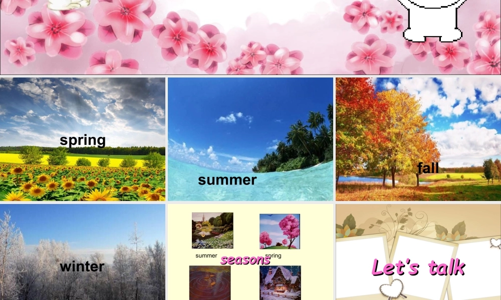 人教（新起点）英语二年级下册 Unit 3 Seasons Lesson 1 课件 2.ppt