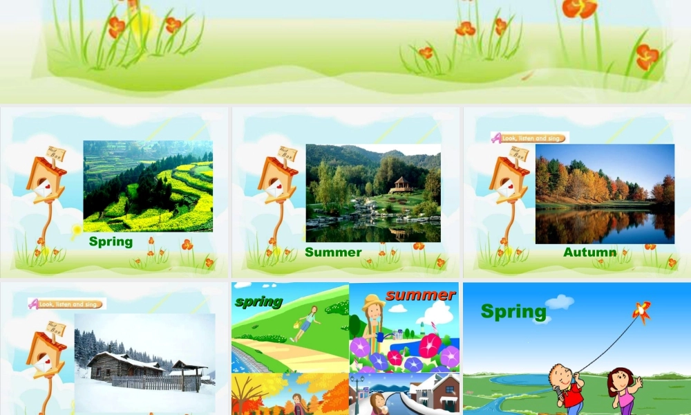 人教（新起点）英语二年级下册 Unit 3 Seasons Lesson 1 课件3.ppt