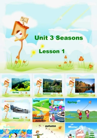 人教（新起点）英语二年级下册 Unit 3 Seasons Lesson 1 课件3.ppt