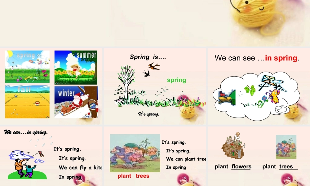 人教（新起点）英语二年级下册 Unit 3 Seasons Lesson 2 课件3.ppt