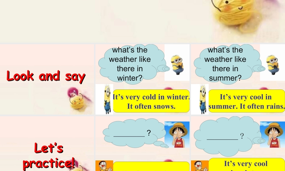 人教（新起点）英语二年级下册 Unit 3 Seasons Lesson 3 课件3.ppt