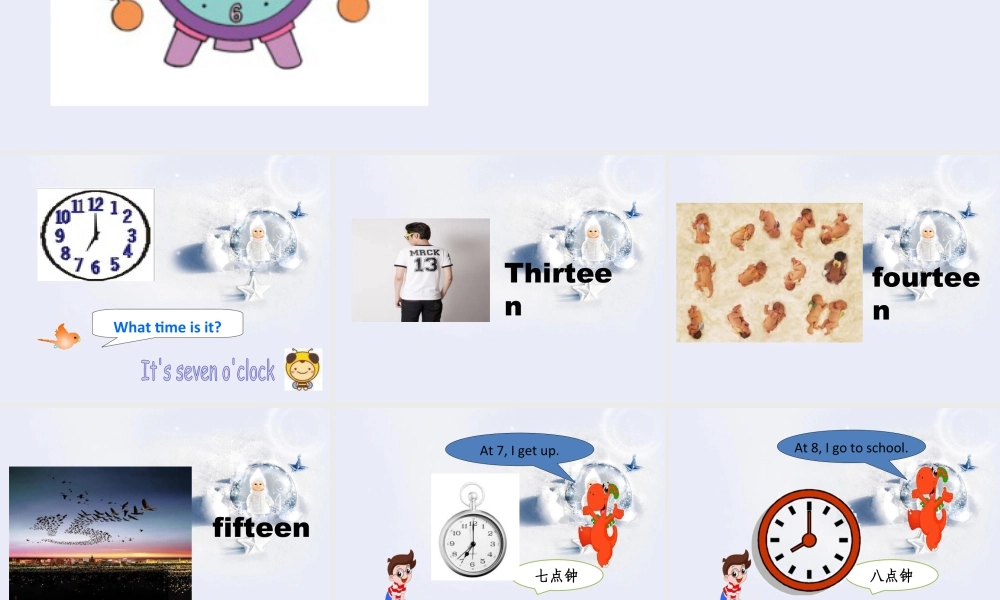 人教（新起点）英语二年级下册 Unit 4 Time Lesson 2 课件 1.ppt