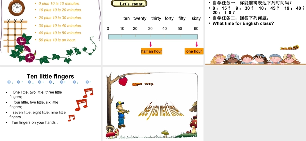 人教（新起点）英语二年级下册 Unit 4 Time Lesson 2 课件 2.ppt