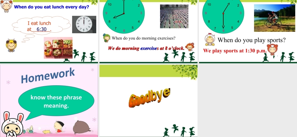 人教（新起点）英语二年级下册 Unit 5 My Day Lesson 1 课件 1.ppt