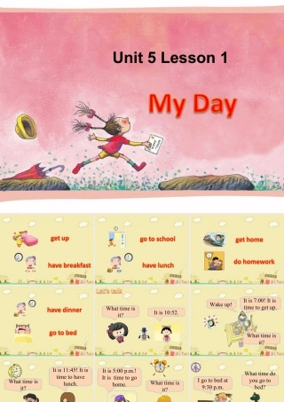 人教（新起点）英语二年级下册 Unit 5 My Day Lesson 1 课件 2.ppt