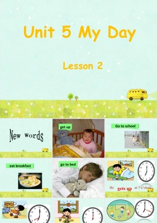 人教（新起点）英语二年级下册 Unit 5 My Day Lesson 2 课件 1.ppt
