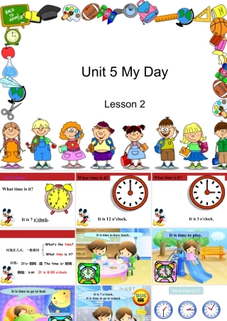人教（新起点）英语二年级下册 Unit 5 My Day Lesson 2 课件 2.ppt