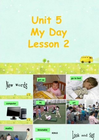 人教（新起点）英语二年级下册 Unit 5 My Day Lesson 2 课件3.ppt