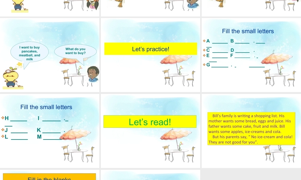 人教（新起点）英语三年级上册 Unit 3 Food Lesson 3 课件.ppt