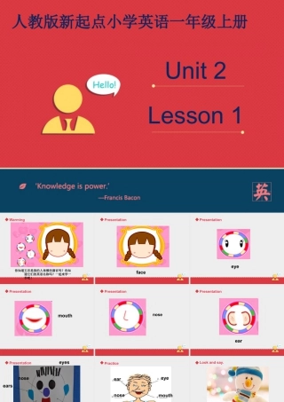 人教版新起点1年级上unit 2 第1课时.ppt