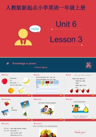人教版新起点1年级上unit 6 第3课时.ppt