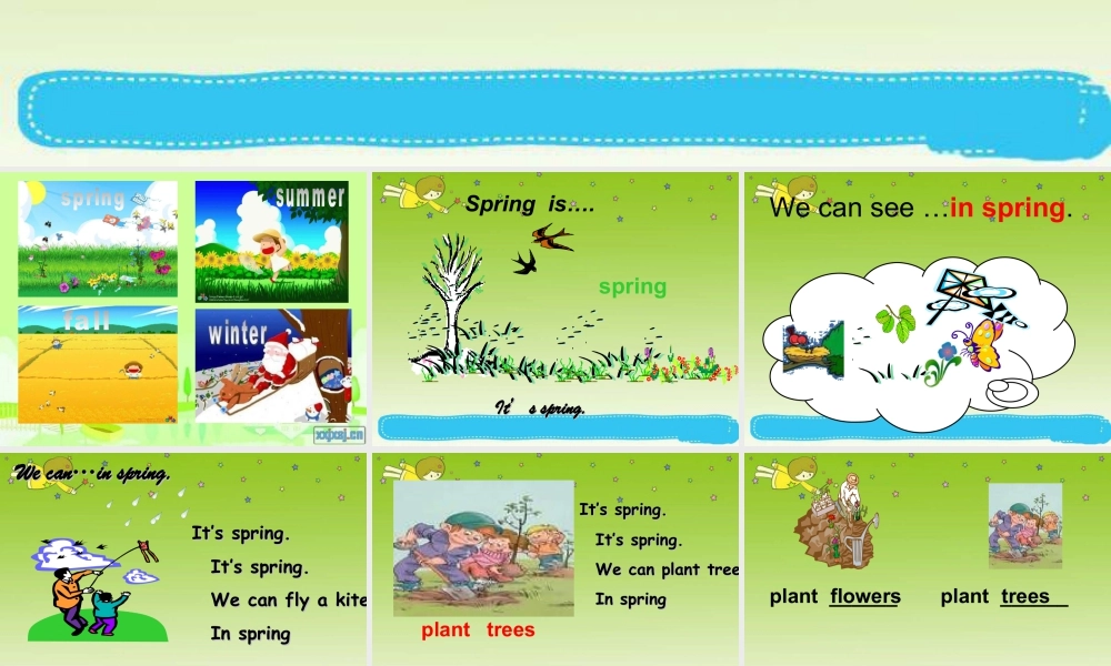 人教版新起点英语二年级下册：Unit 9 Seasons （2）课件（共12张PPT）.ppt