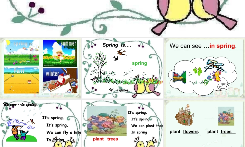 人教版新起点英语二年级下册：Unit 9 Seasons课件（共12张PPT）.ppt