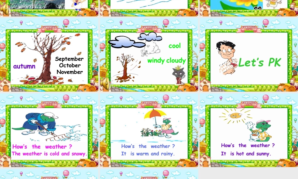 人教版新起点英语二年级下册：Unit 10 Weather （2）课件（共15张PPT）.ppt