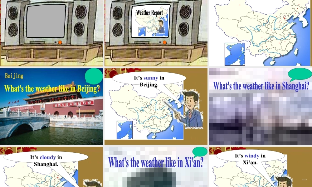 人教版新起点英语二年级下册：Unit 10 Weather （4）课件（共28张PPT）.ppt