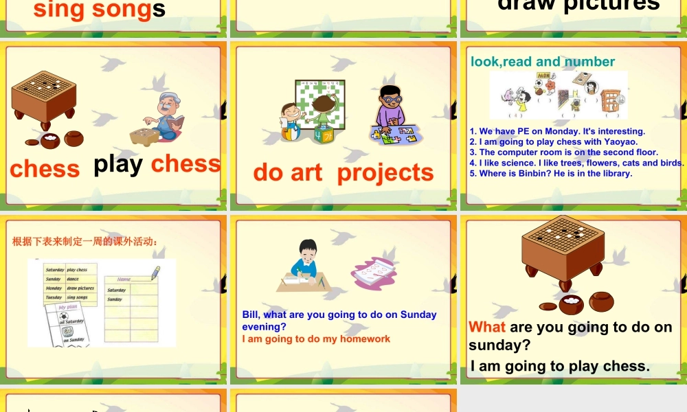 人教版新起点英语三年级下册：Unit 12 Revision课件（共15张PPT）.ppt