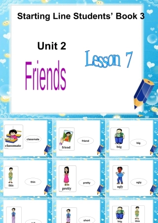 人教新起点小学英语二年级上册《Unit 2 Friends》(lesson 7)ppt课件.ppt