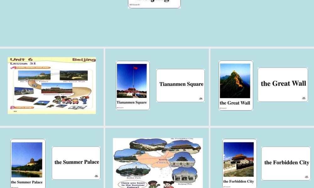 人教新起点小学英语二年级上册《Unit 6 Beijing》课件.ppt