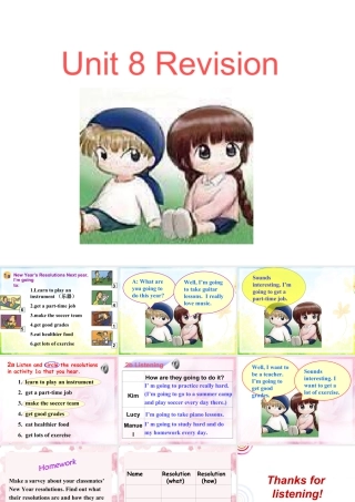 英语二年级上人教版(新起点)《Unit 8 Revision》课件.ppt