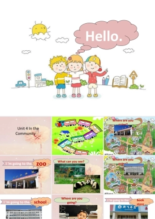 英语二年级上人教版(新起点)In the community修改.ppt