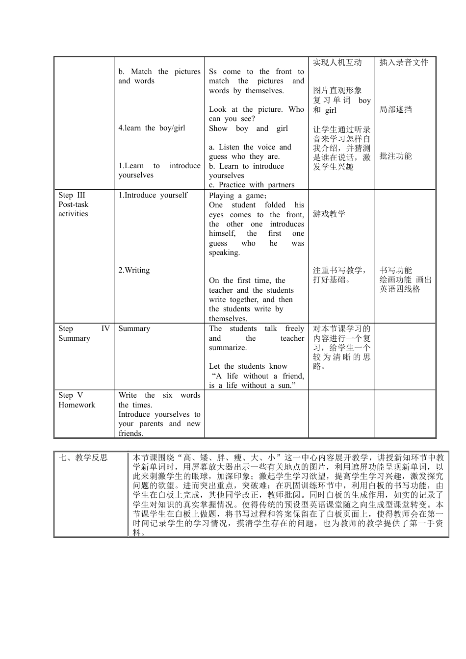 沪教牛津三年级英语上册教案-Unit 4 My friends.docx_第2页