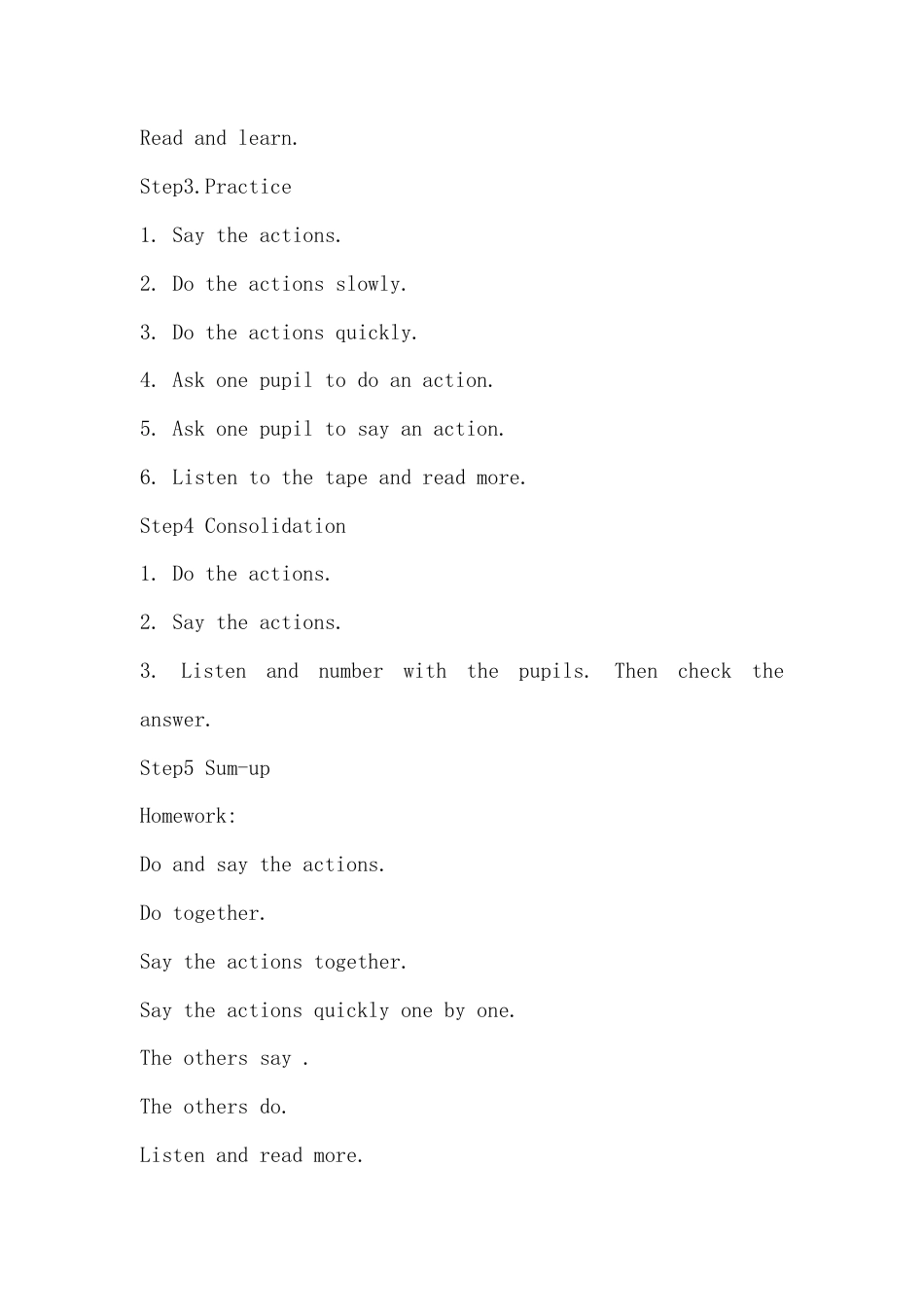 外研版三上join in版Starter unit （2a 2b）教案.doc_第2页