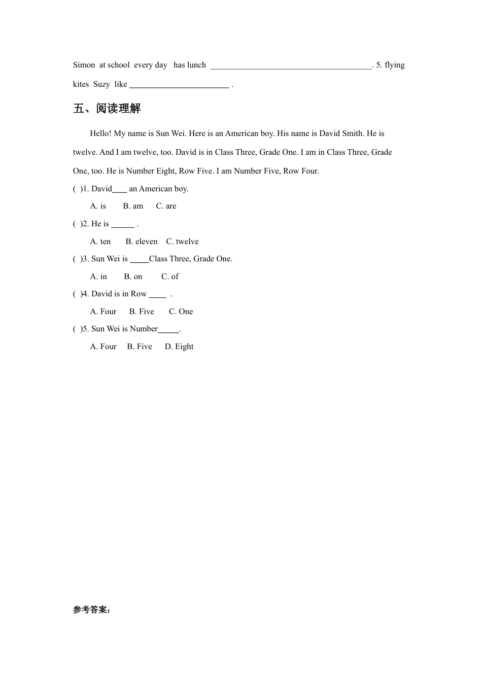 外研版四年级英语下册-Unit 6 Holidays 同步练习3.doc_第2页