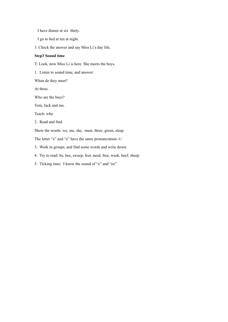 小学英语牛津译林版-Unit 3 My Day教案4.doc_第2页