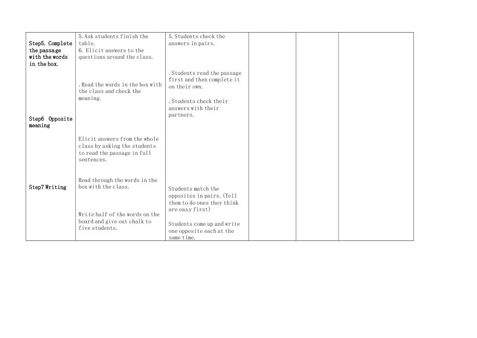 八年级英语上册 Module 3 Unit 2 This year we practise more carefully教案.doc_第3页