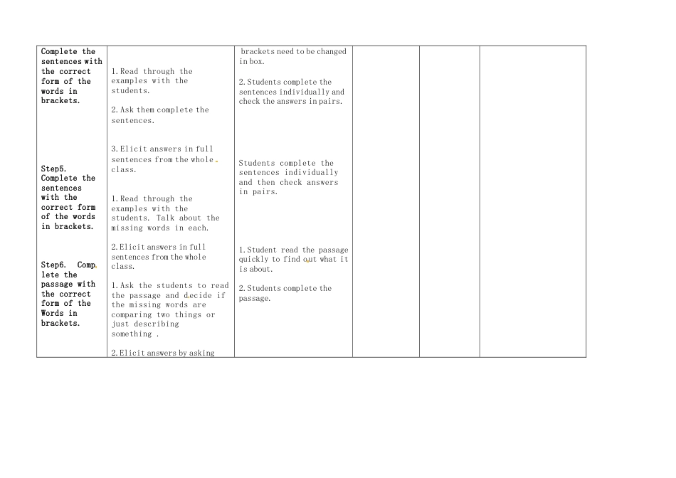 八年级英语上册 Module 3 Unit 3 Language in use教案.doc_第3页