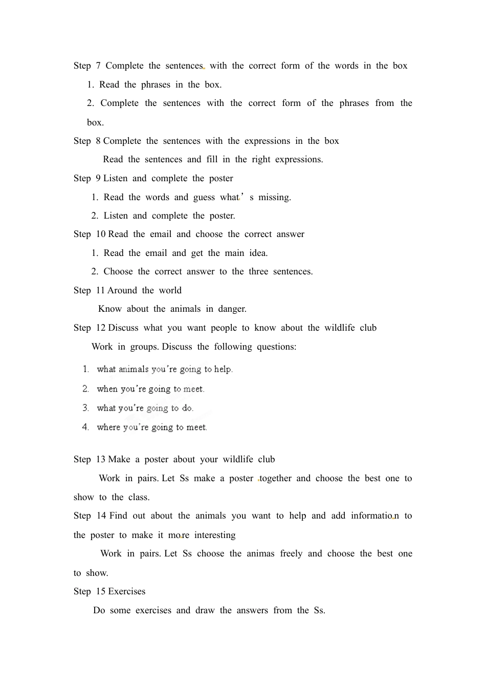 八年级英语上册教案：Module 6 Unit 3.doc_第3页