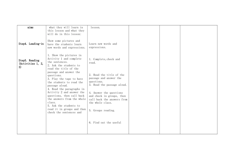 初中英语七下-教案-Module 1 Lost and found Unit 2 Are they yours 教学设计 （新版）外研版.doc_第2页