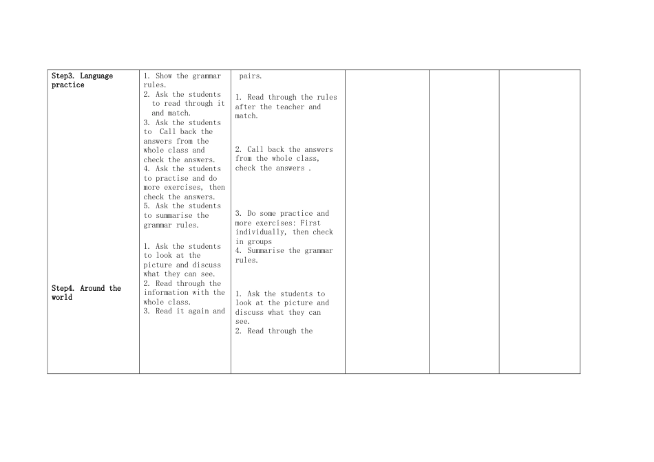 初中英语七下-教案-Module 1 Lost and found Unit 3 Language in use教案1 （新版）外研版.doc_第2页