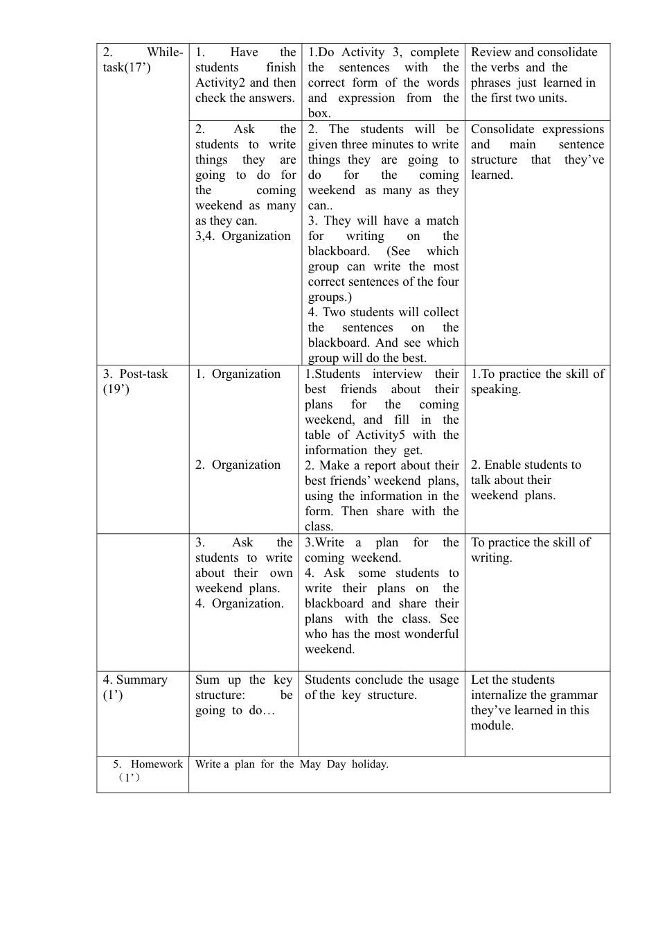 初中英语七下-教案-Module 3 Unit 3.doc_第2页