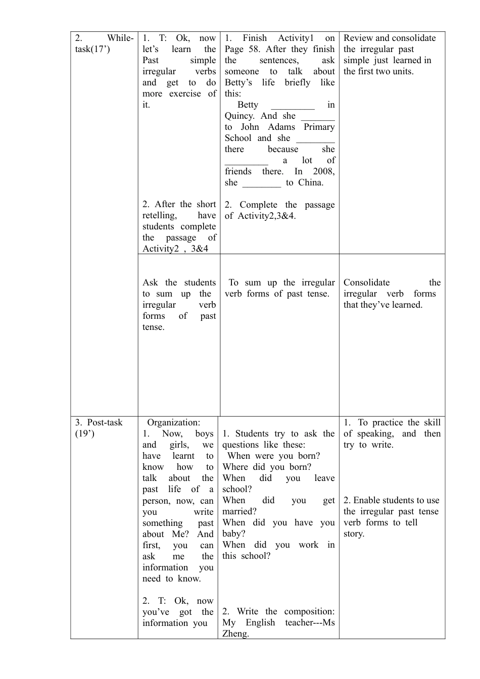 初中英语七下-教案-Module 9 Unit 3.doc_第2页
