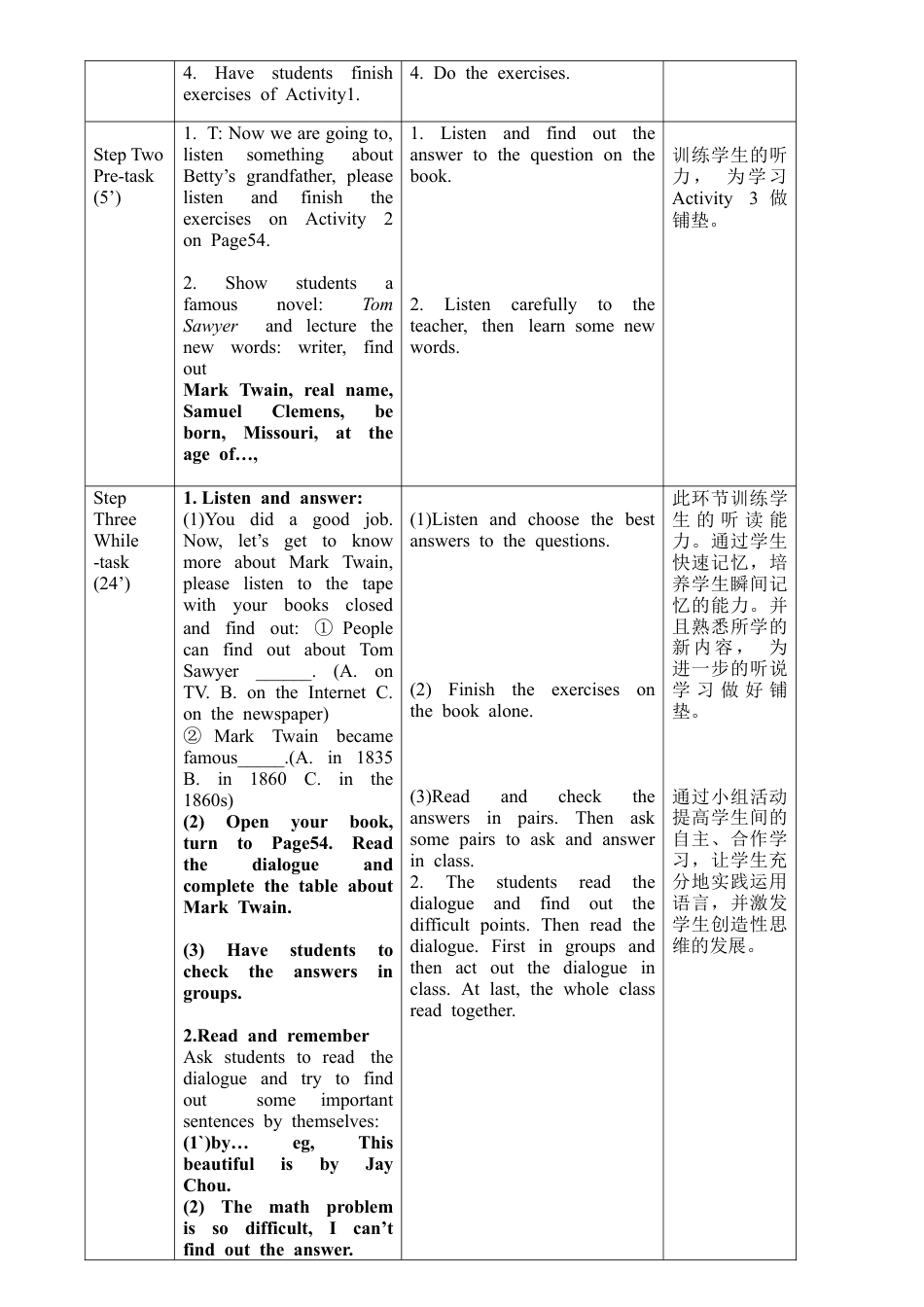 初中英语七下-教案-Module 9 Unit1.doc_第2页