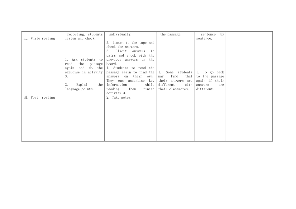 初中英语七下-教案-Module 11 body language Unit 2 Here are some ways to welcome them教案2 （新版）外研版.doc_第3页